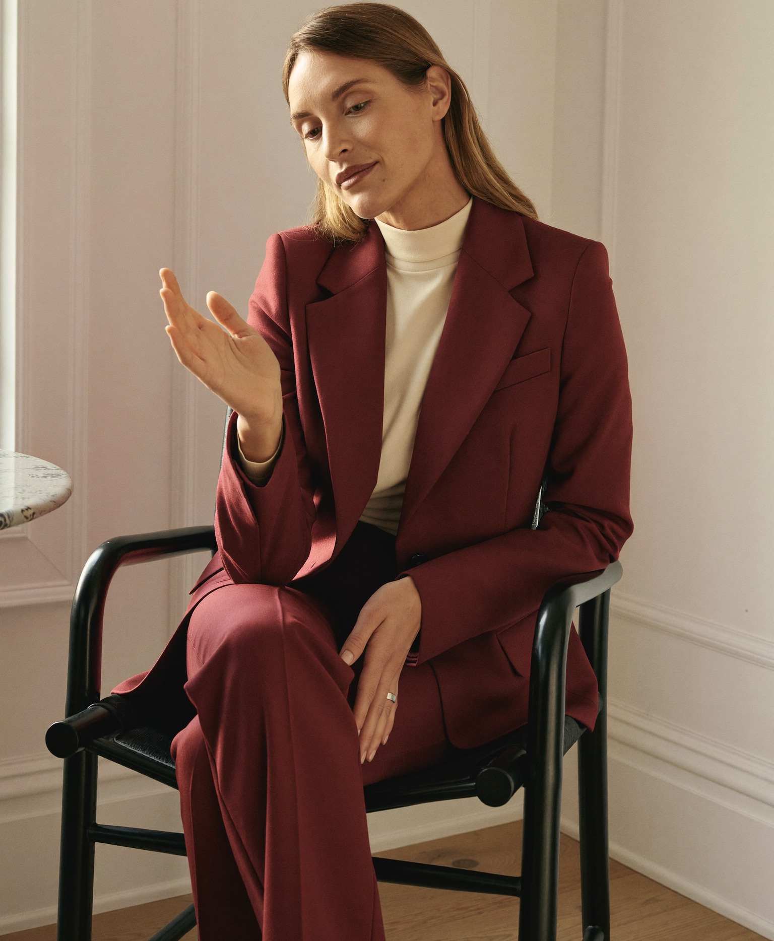Your Boutinic surgeon, warm and unhurried in her consultation room